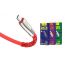 Кабель USB - MicroUSB HOCO U58 2,4A (красный) 1,2м (усиление сгиба)