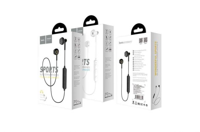 Наушники вакуумные беспроводные HOCO ES21 Wonderful sports wireless headset Bluetooth (белый)