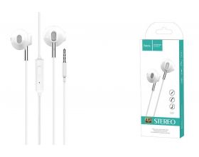 Наушники вакуумные проводные HOCO M57 Sky sound universal earphones (белый)