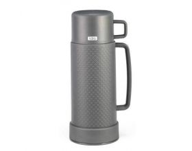 Термос LARA LR04-82 серый 1000 мл, стекл. колба