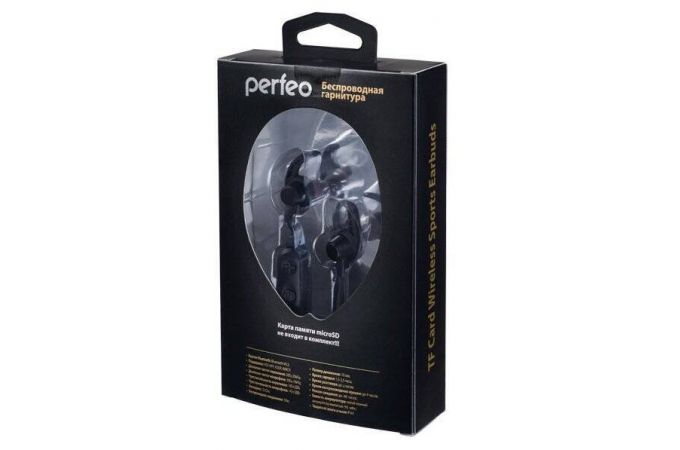 Наушники вакуумные беспроводные Perfeo Bells черные