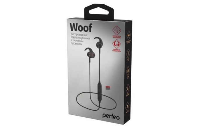 Наушники вакуумные беспроводные Perfeo Woof черные