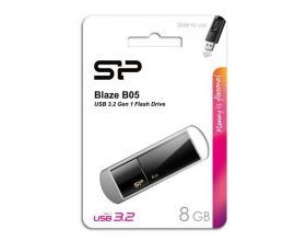 USB флеш накопитель  8 Gb Silicon Power Blaze B05 Black USB 3.0 SP008GBUF3B05V1K