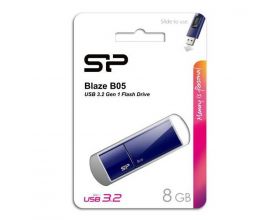 USB флеш накопитель  8 Gb Silicon Power Blaze B05 Deep Blue USB 3.0 SP008GBUF3B05V1D