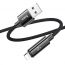 Кабель USB - Lightning HOCO U125  Benefit charging data cable with display (черный) 1,2м