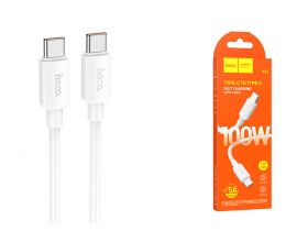 Кабель USB Type-C - USB Type-C HOCO X96 PD100W (белый) 1м