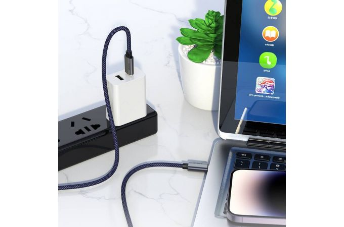 Кабель USB Type-C - USB Type-C HOCO U134 Primero 240W (серый) 1.8м