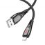 Кабель USB - Lightning HOCO U133 Monte (черный) 1,2м