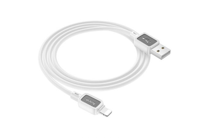 Кабель USB - Lightning HOCO X108, 2,4A (черный) 1м силиконовый