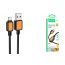 Кабель USB - MicroUSB HOCO X108 (черный) 1м силиконовый