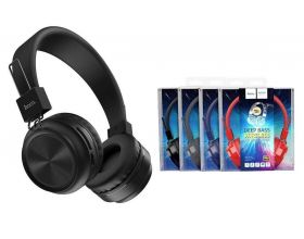Наушники мониторные беспроводные HOCO W25 Promise wireless headphones Bluetooth (черный)