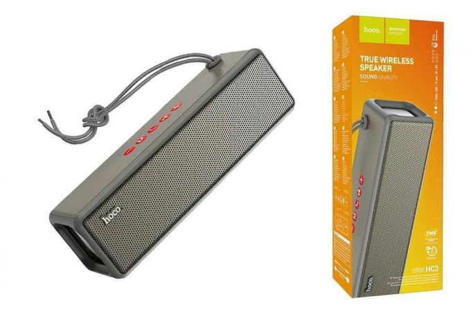 Портативная беспроводная колонка HOCO HC3 BT (ABSOLUT) (серый)