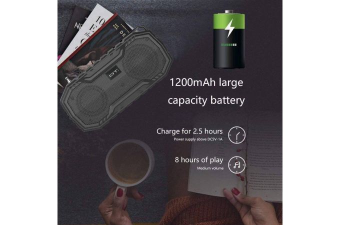 Портативная беспроводная колонка Орбита OT-SPB123 (черный)