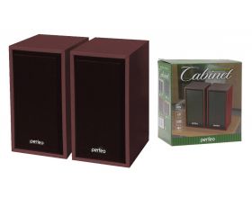 Акустическая система 2.0 Perfeo "CABINET" (PF_A4388) 2х3 Вт (RMS) USB (махагон)