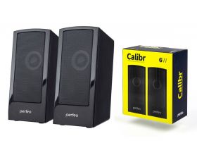 Акустическая система 2.0 Perfeo "CALIBR" мощность 2х3 Вт USB (черный)
