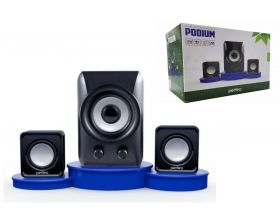Акустическая система 2.1 Perfeo "PODIUM" PF_5130 мощность 5Вт+2х3Вт (черный)