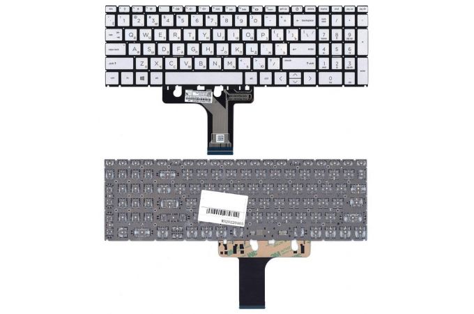 Клавиатура для ноутбука HP Pavilion 15-EG 15-EH серебристая