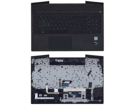 Клавиатура для ноутбука HP Pavilion Gaming 15-CX топкейс зеленая подсветка