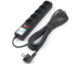 Сетевой фильтр Power Cube SPG5-С5 черн. граф NEW!!! 5 розеток 5 метров 10A замена SPG-B-15Black