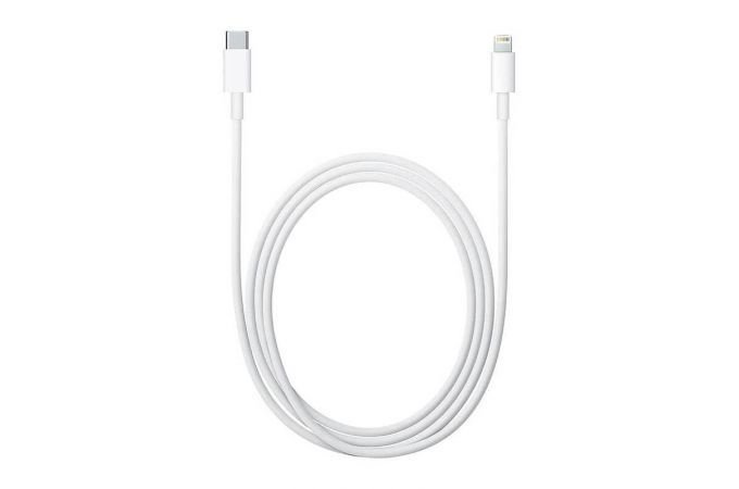 Кабель USB Type-C - Lightning cable 100% (orign.) A2561 (белый) 1м для зарядки и синхронизации устройств Apple MUQ93ZM/A