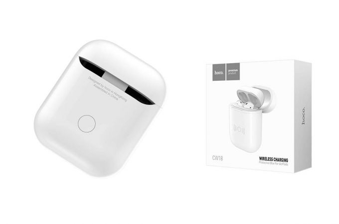 Зарядный бокс для наушников AirPods HOCO CW18 Wireless (белый)