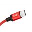 Кабель USB - Lightning HOCO X14, 2,4A (красный) 2м (в оплетке)