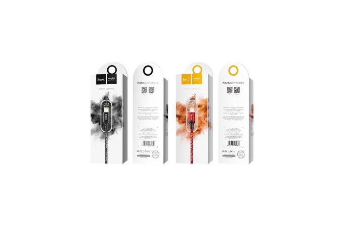 Кабель USB - Lightning HOCO X14, 2,4A (черный) 2м (в оплетке)