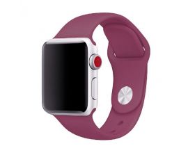 Ремешок силиконовый для Apple Watch 42-44 мм цвет фуксия (размер ML)