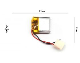 Универсальный аккумулятор 15x15x4 3.7V 65mAh (401515P) (7/2)