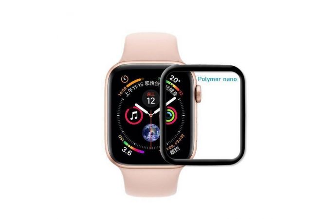 Защитная пленка дисплея Apple Watch 38 mm Polymer nano матовая (черная)