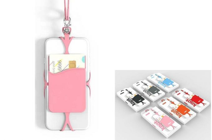 Держатель для телефона EZRA SP01 Розовый (на шею, универсальный)