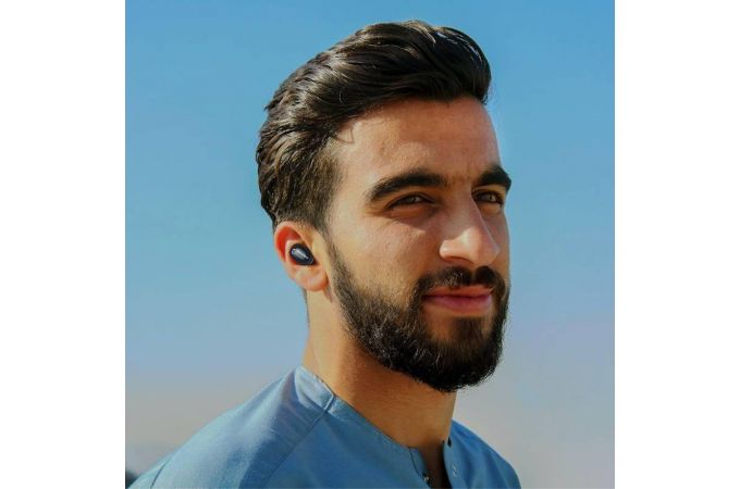 Bluetooth гарнитура BOROFONE BC34 (черный) (У)