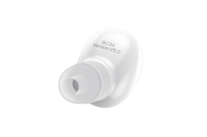 Bluetooth гарнитура BOROFONE BC34 (белый) (У)