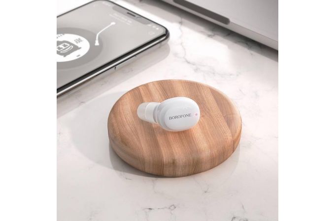 Bluetooth гарнитура BOROFONE BC34 (белый) (У)