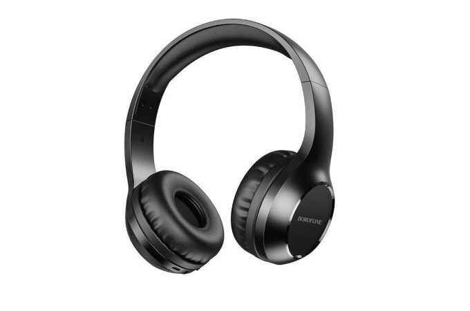 Наушники мониторные беспроводные BOROFONE BO12 Power BT wireless headset Bluetooth (черный)