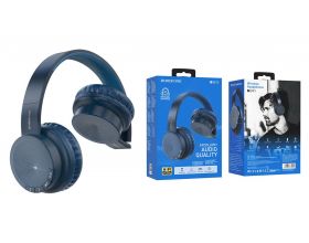 Наушники мониторные беспроводные BOROFONE BO11 Maily BT wireless headset Bluetooth (синий)