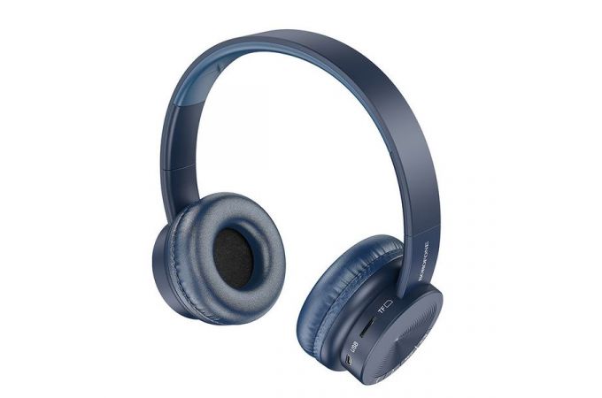 Наушники мониторные беспроводные BOROFONE BO11 Maily BT wireless headset Bluetooth (синий)