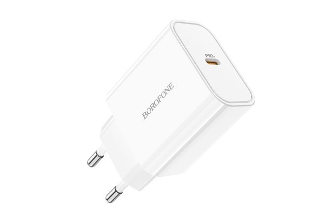 Сетевое зарядное устройство USB-C BOROFONE BA57A Easy Speed PD20W (белый)