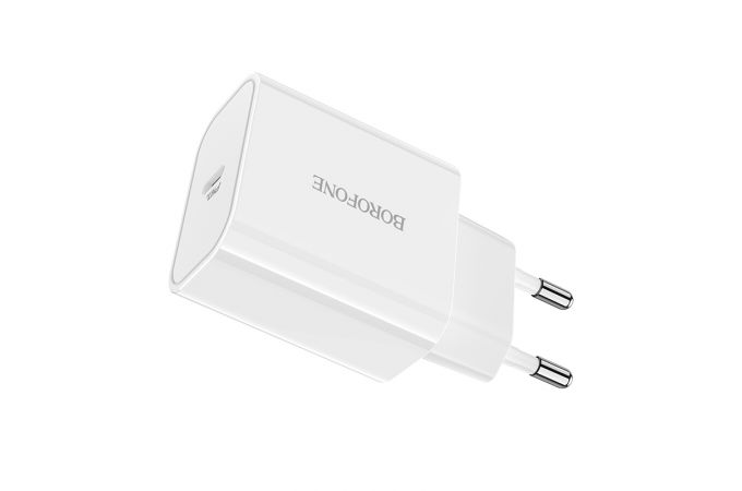 Сетевое зарядное устройство USB-C BOROFONE BA57A Easy Speed PD20W (белый)