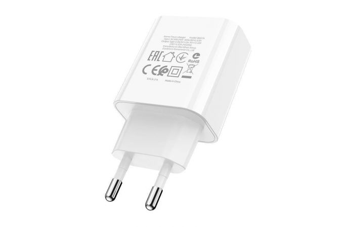 Сетевое зарядное устройство USB-C BOROFONE BA57A Easy Speed PD20W (белый)