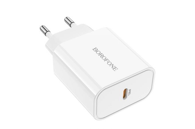 Сетевое зарядное устройство USB-C BOROFONE BA57A Easy Speed PD20W (белый)