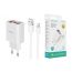 Сетевое зарядное устройство USB + кабель Lightning BOROFONE BA58A Mighty (белый)