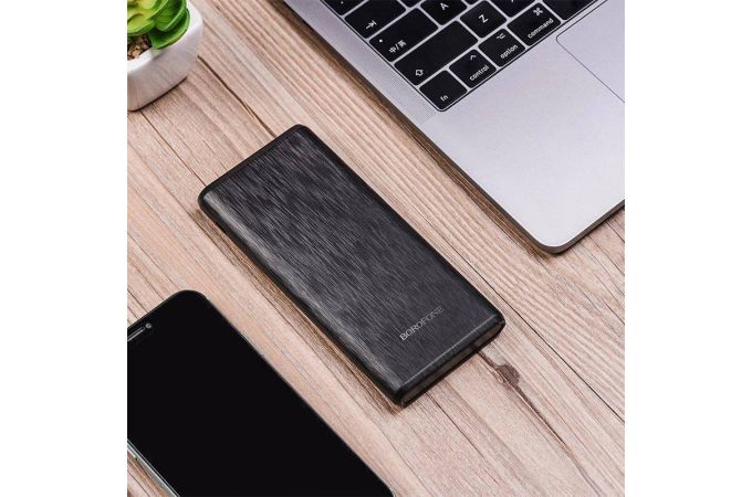 Универсальный дополнительный аккумулятор Power Bank BOROFONE BT30 PD+QC3.0 (10000 mAh) (черный)