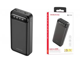 Универсальный дополнительный аккумулятор Power Bank BOROFONE BJ14A (20000 mAh) (черный)