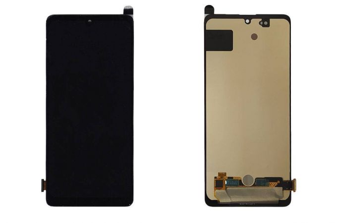 Дисплей для Samsung A715F Galaxy A71 Black (черный) в сборе с тачскрином (OLED) Small glass
