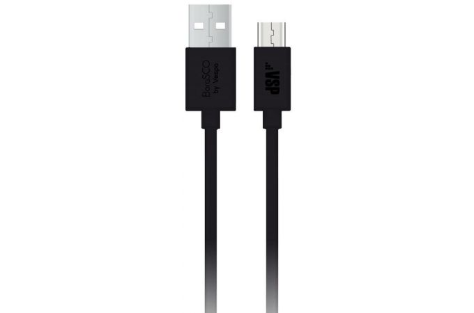 Кабель MiniUSB 2.0 BoraSCO Type-A (M) --> USB2.0 Mini-B (M) (37945) 1м (черный)