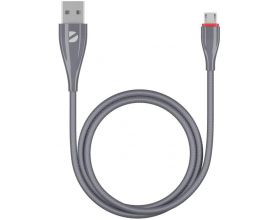 Кабель USB - MicroUSB Deppa (72286) Ceramic (серый) 1м