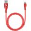 Кабель USB - MicroUSB Deppa (72287) Ceramic (красный) 1м