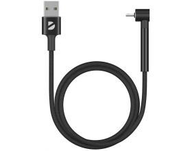 Кабель USB - MicroUSB Deppa (72296) Stand (черный) 1м
