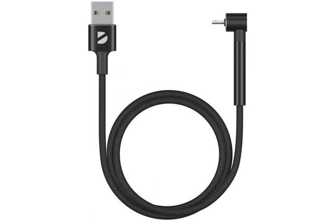 Кабель USB - MicroUSB Deppa (72296) Stand (черный) 1м